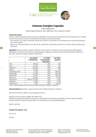 Immune Complex Capsules 90 capsules