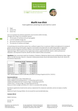 Blutfit Iron Elixir 1000 ml