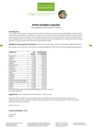 Amino Complex Capsules 200 capsules