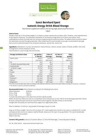 Isotonic Energy Drink 900 g Peach-Passion: 900 g