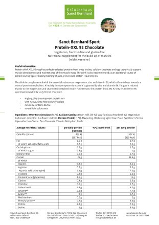 Protein XXL 92 Strawberry-Vanilla: 450 g