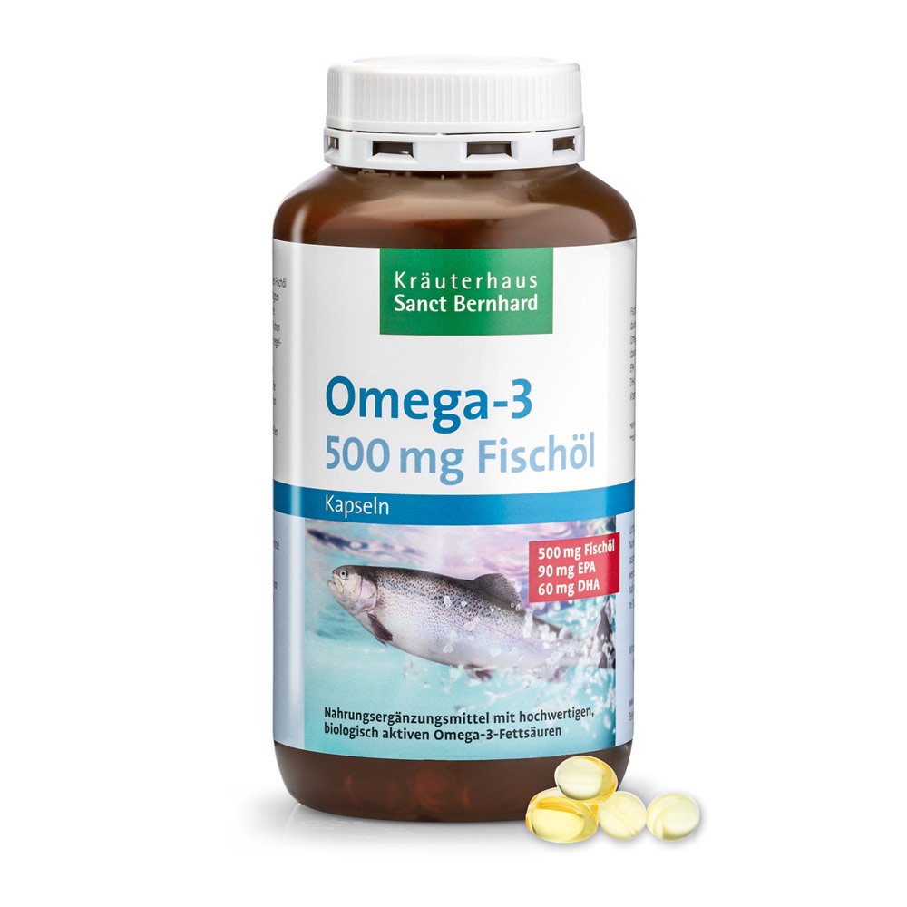 Omega 3 Fishoil-Capsules 500 mg 400 capsules