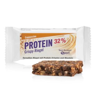 Protein Crispy Bar 32 % cappuccino Cappuccino: 35 g BBD 28.02.2025