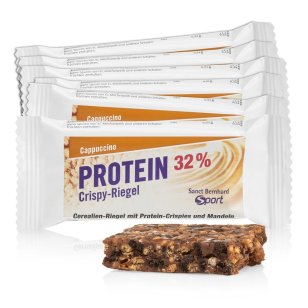 Protein Crispy Bar 32 % cappuccino Cappuccino: 35 g BBD 28.02.2025
