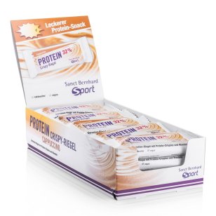 Protein Crispy Bar 32 % cappuccino Cappuccino: 35 g BBD 28.02.2025